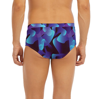 Blue Abstract Spirit Print Men's Briefs