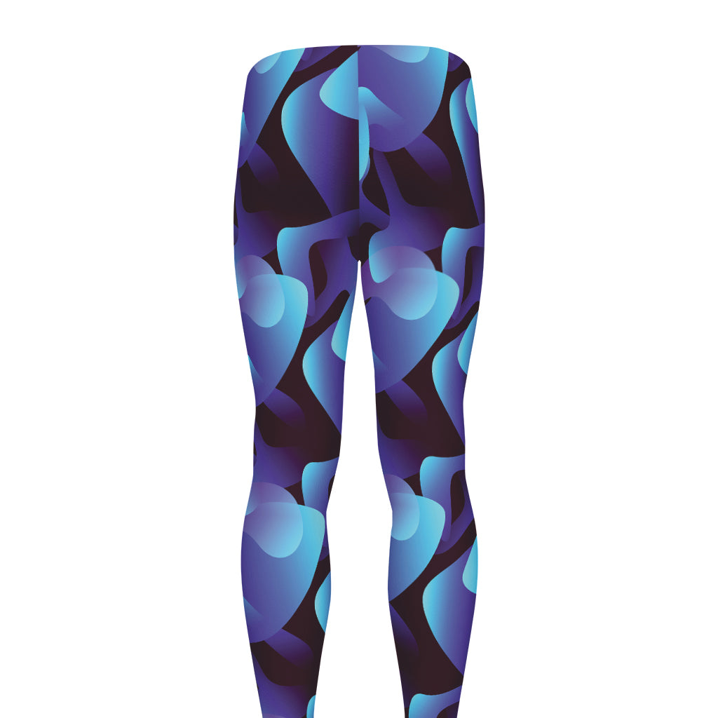 Blue Abstract Spirit Print Men's leggings
