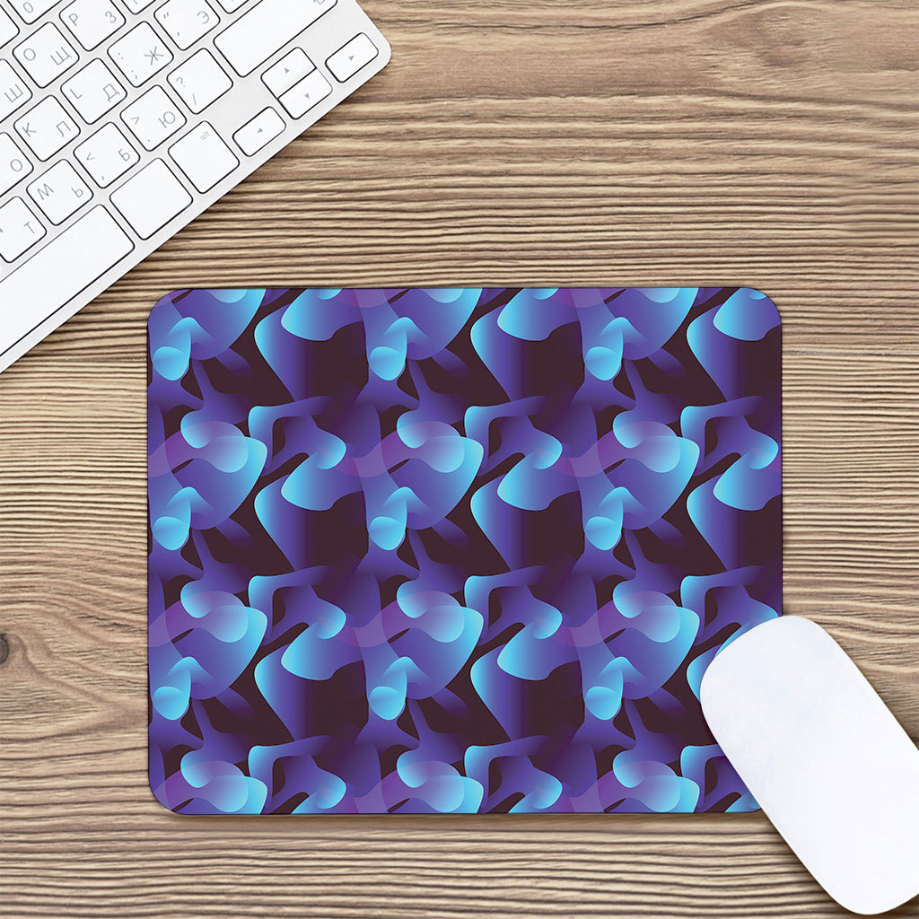 Blue Abstract Spirit Print Mouse Pad