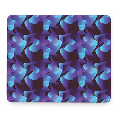 Blue Abstract Spirit Print Mouse Pad