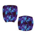 Blue Abstract Spirit Print Office Chair Cover