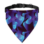 Blue Abstract Spirit Print Over The Collar Dog Bandana
