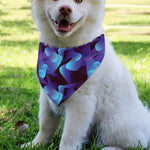 Blue Abstract Spirit Print Over The Collar Dog Bandana