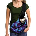 Blue Abstract Spirit Print Pet Sling Carrier