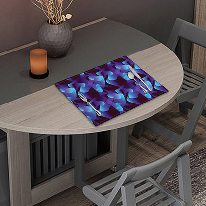 Blue Abstract Spirit Print Placemat