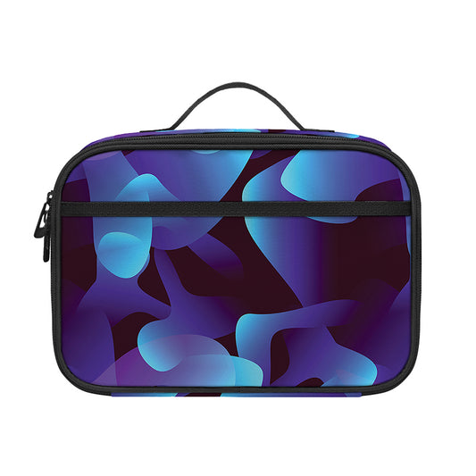 Blue Abstract Spirit Print Portable Lunch Bag