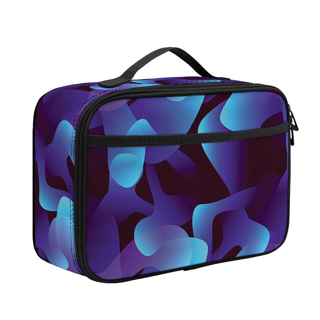 Blue Abstract Spirit Print Portable Lunch Bag
