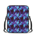 Blue Abstract Spirit Print Rectangular Crossbody Bag