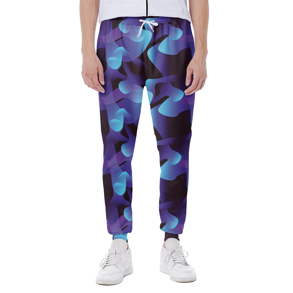 Blue Abstract Spirit Print Scuba Joggers