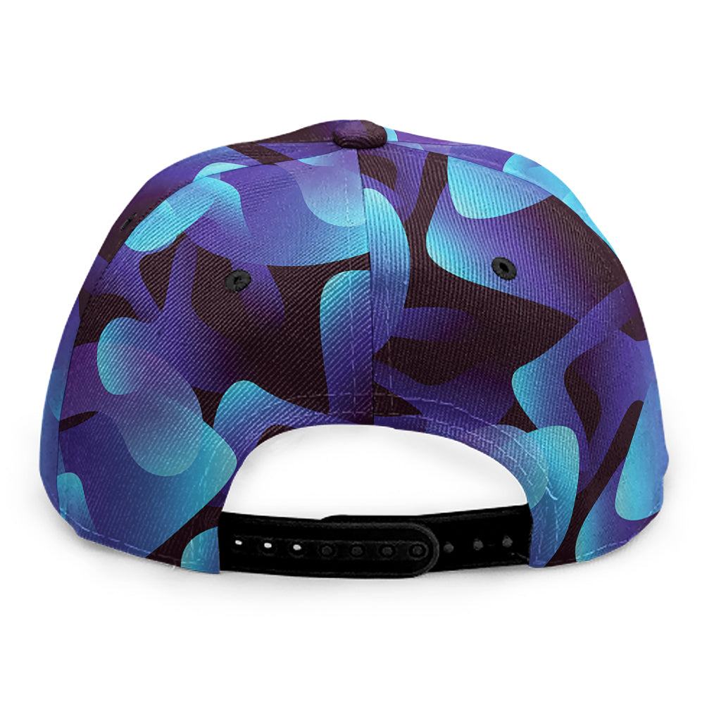 Blue Abstract Spirit Print Snapback Cap
