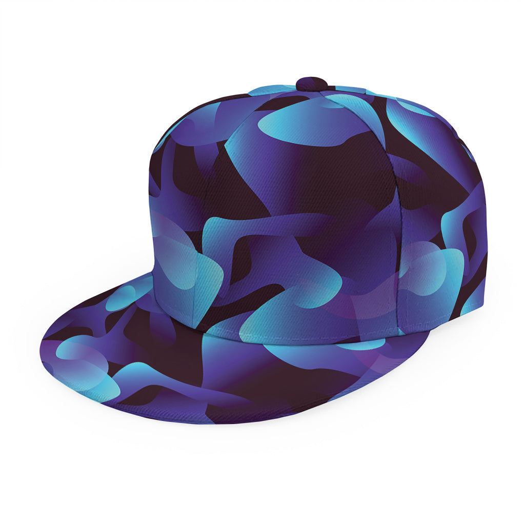 Blue Abstract Spirit Print Snapback Cap