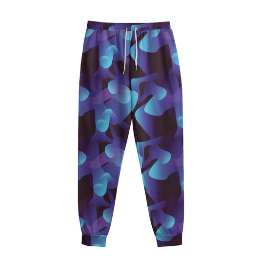 Blue Abstract Spirit Print Sweatpants