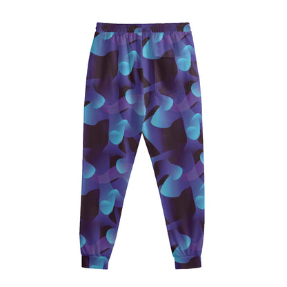 Blue Abstract Spirit Print Sweatpants
