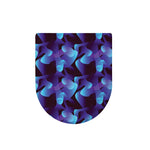 Blue Abstract Spirit Print Toilet Lid Cover