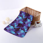 Blue Abstract Spirit Print Towel