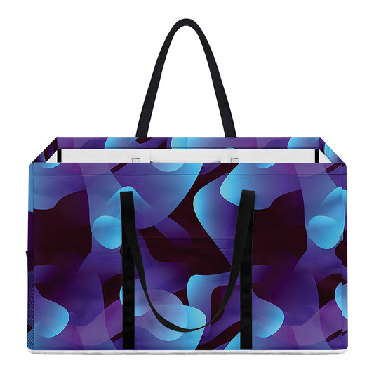 Blue Abstract Spirit Print Utility Tote Bag