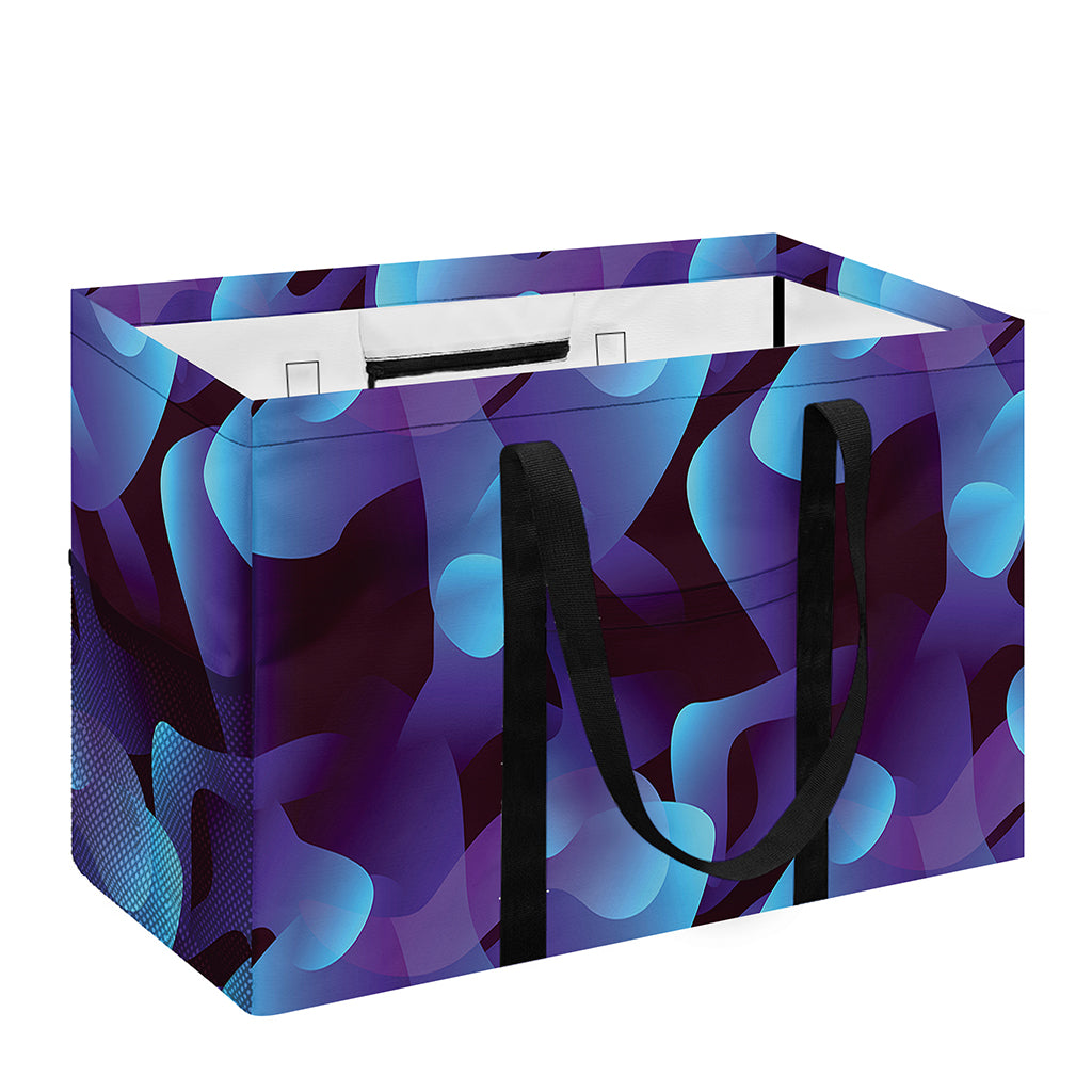 Blue Abstract Spirit Print Utility Tote Bag