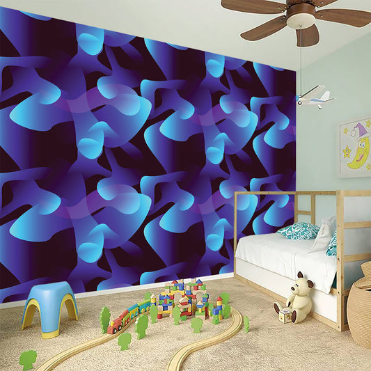 Blue Abstract Spirit Print Wall Sticker