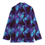 Blue Abstract Spirit Print Women's Blazer