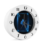 Blue Ace Card Print Alarm Clock