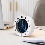 Blue Ace Card Print Alarm Clock
