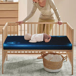 Blue Ace Card Print Baby Crib Sheet