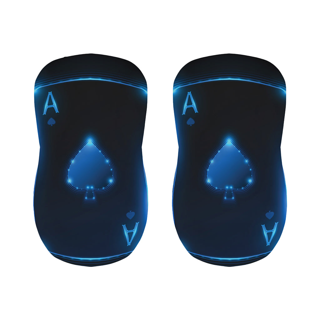 Blue Ace Card Print Bar Stool Covers