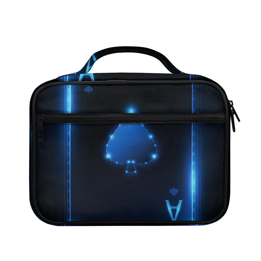 Blue Ace Card Print Briefcase Bible Bag