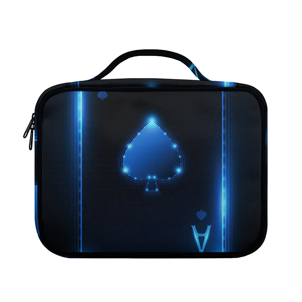 Blue Ace Card Print Briefcase Bible Bag