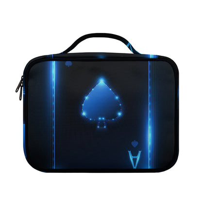 Blue Ace Card Print Briefcase Bible Bag