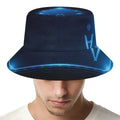 Blue Ace Card Print Bucket Hat