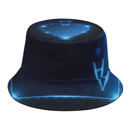 Blue Ace Card Print Bucket Hat
