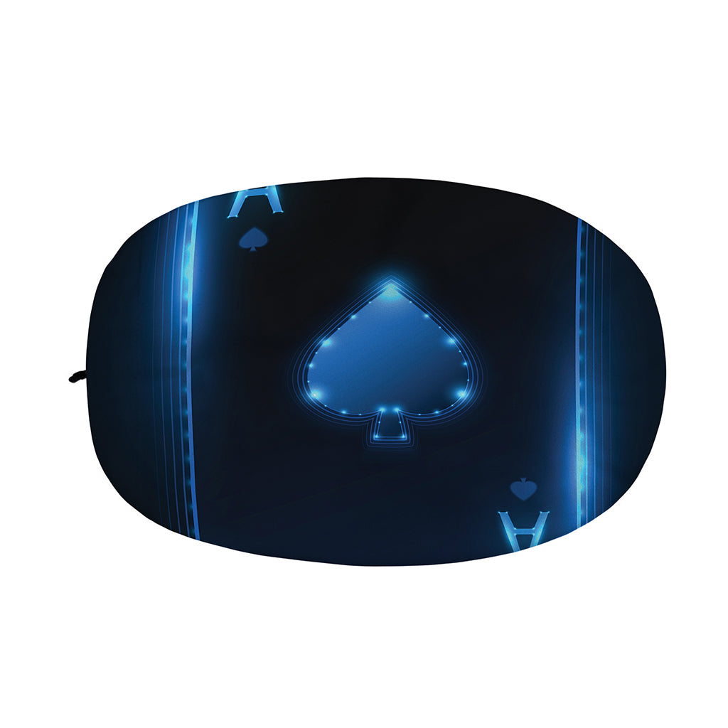 Blue Ace Card Print Car Side Mirror Covers