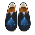 Blue Ace Card Print Casual Shoes