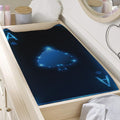 Blue Ace Card Print Changing Pad Cover