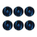 Blue Ace Card Print Coaster Set