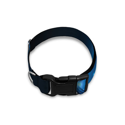 Blue Ace Card Print Dog Collar