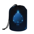Blue Ace Card Print Drawstring Makeup Bag