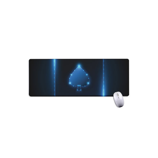 Blue Ace Card Print Extended Mouse Pad