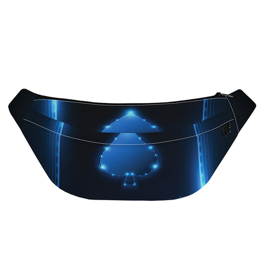 Blue Ace Card Print Fanny Pack