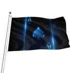 Blue Ace Card Print Flag