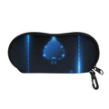 Blue Ace Card Print Glasses Case