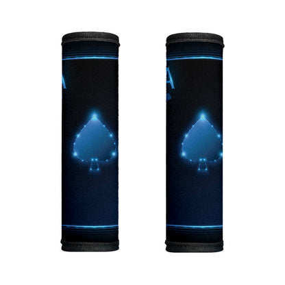 Blue Ace Card Print Handle Covers