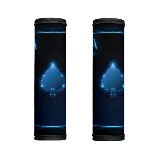Blue Ace Card Print Handle Covers