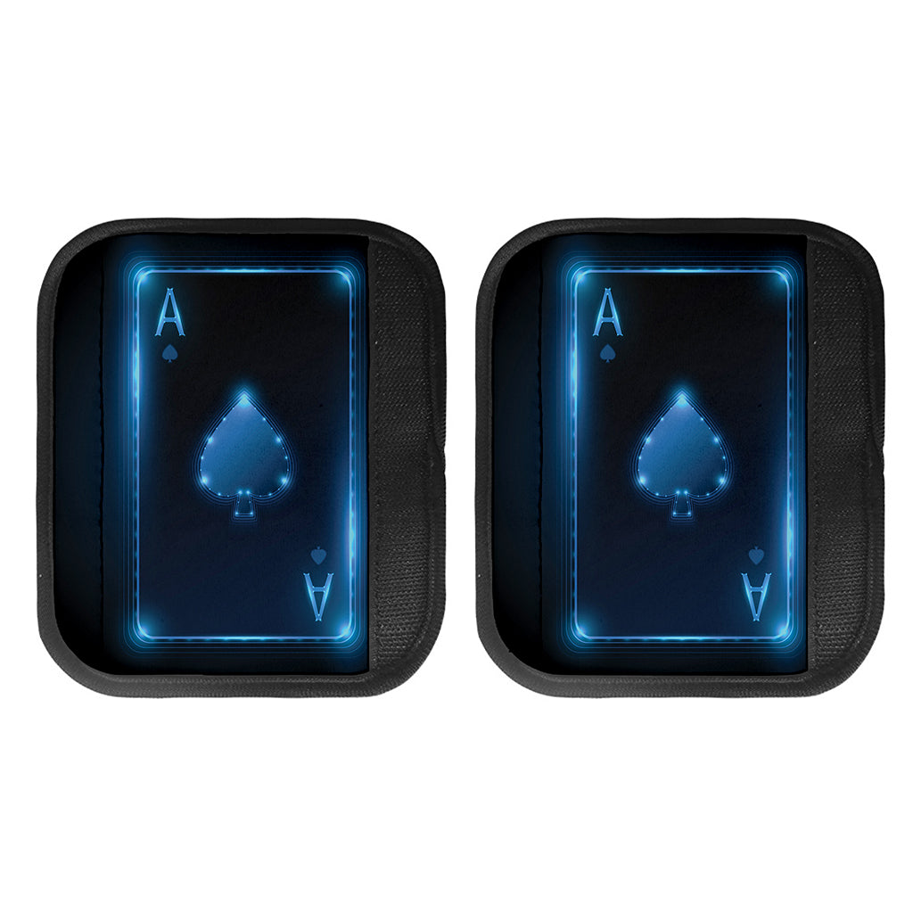 Blue Ace Card Print Handle Covers