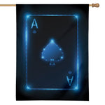 Blue Ace Card Print House Flag
