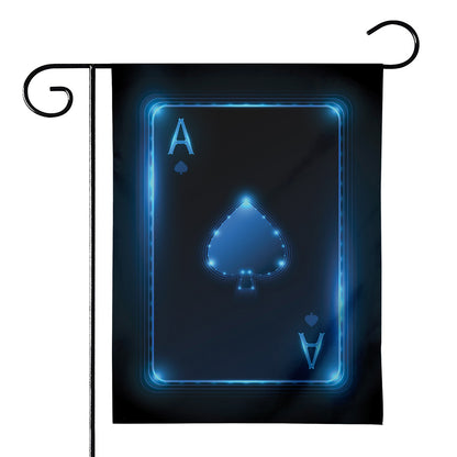 Blue Ace Card Print House Flag