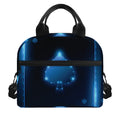 Blue Ace Card Print Insulated Lunch Bag