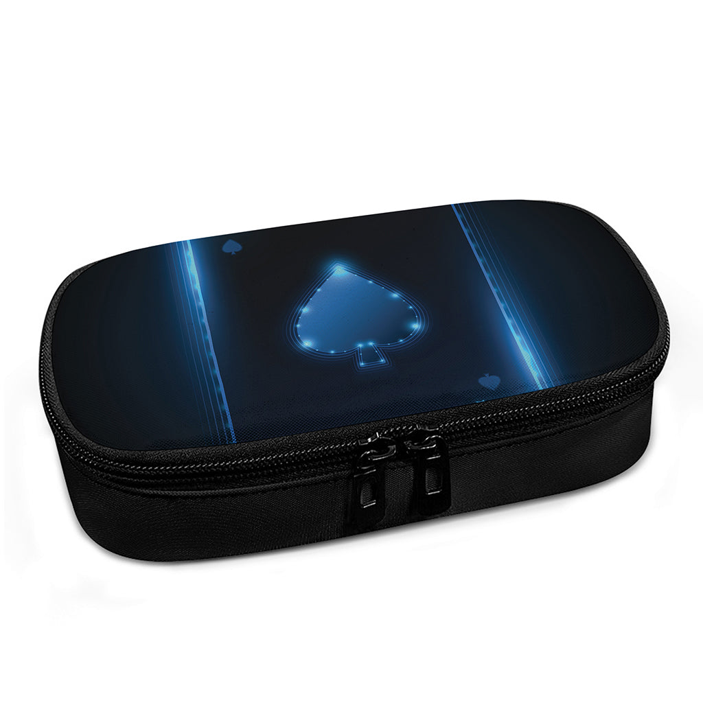 Blue Ace Card Print Insulin Cooler Travel Case