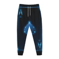 Blue Ace Card Print Jogger Pants